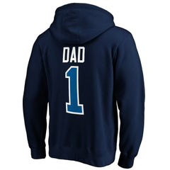 Winnipeg Jets - #1 Dad Pullover Hoodie Navy