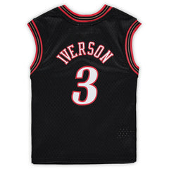 Mitchell & Ness - Allen Iverson Philadelphia 76ers Preschool 2000-2001 Hardwood Classics Throwback Team Jersey - Black