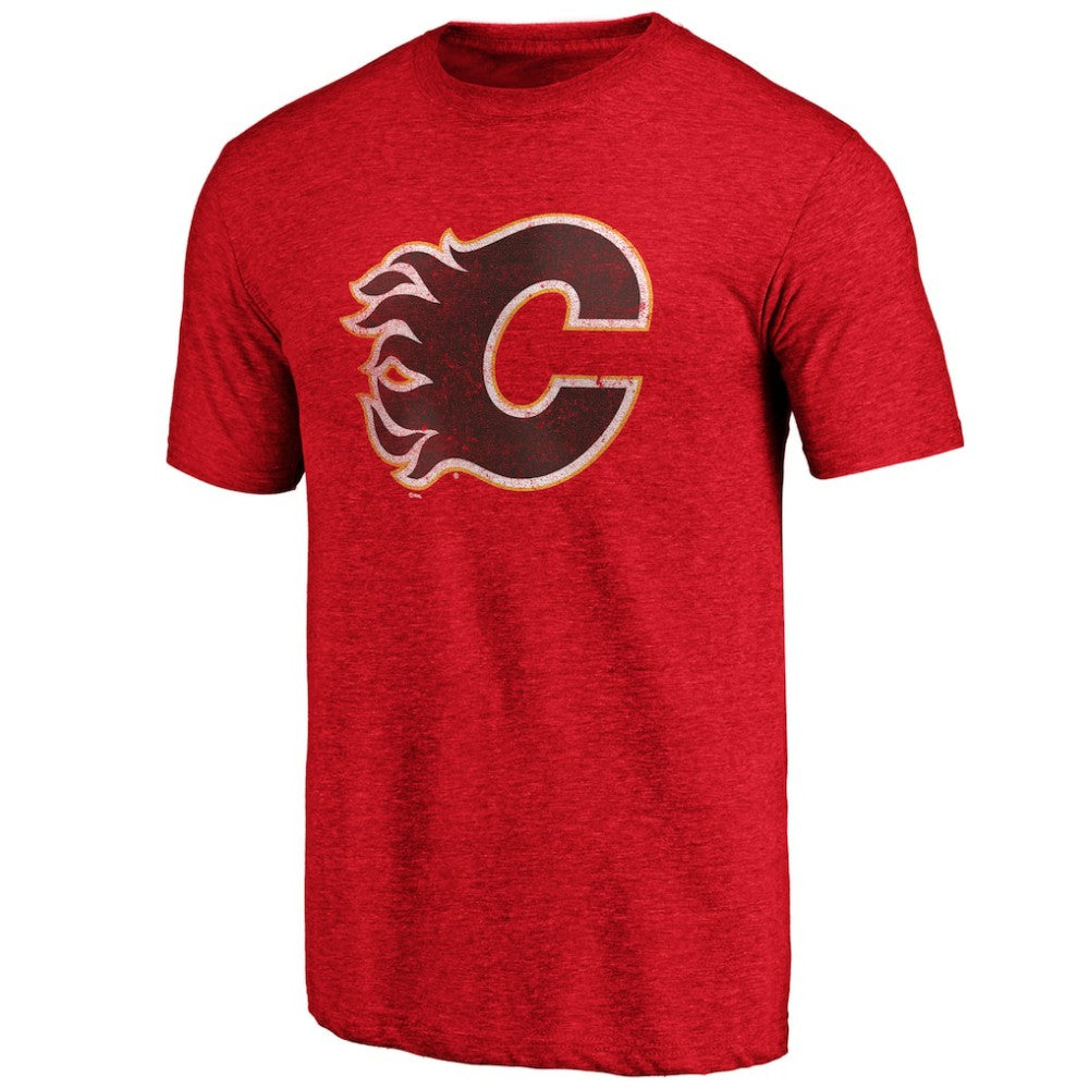 Calgary Flames - Greatest Dad Tri-Blend T-Shirt Red