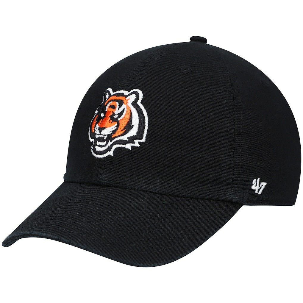 Cincinnati Bengals '47 Clean Up Alternate Adjustable Hat Black - 47 brand