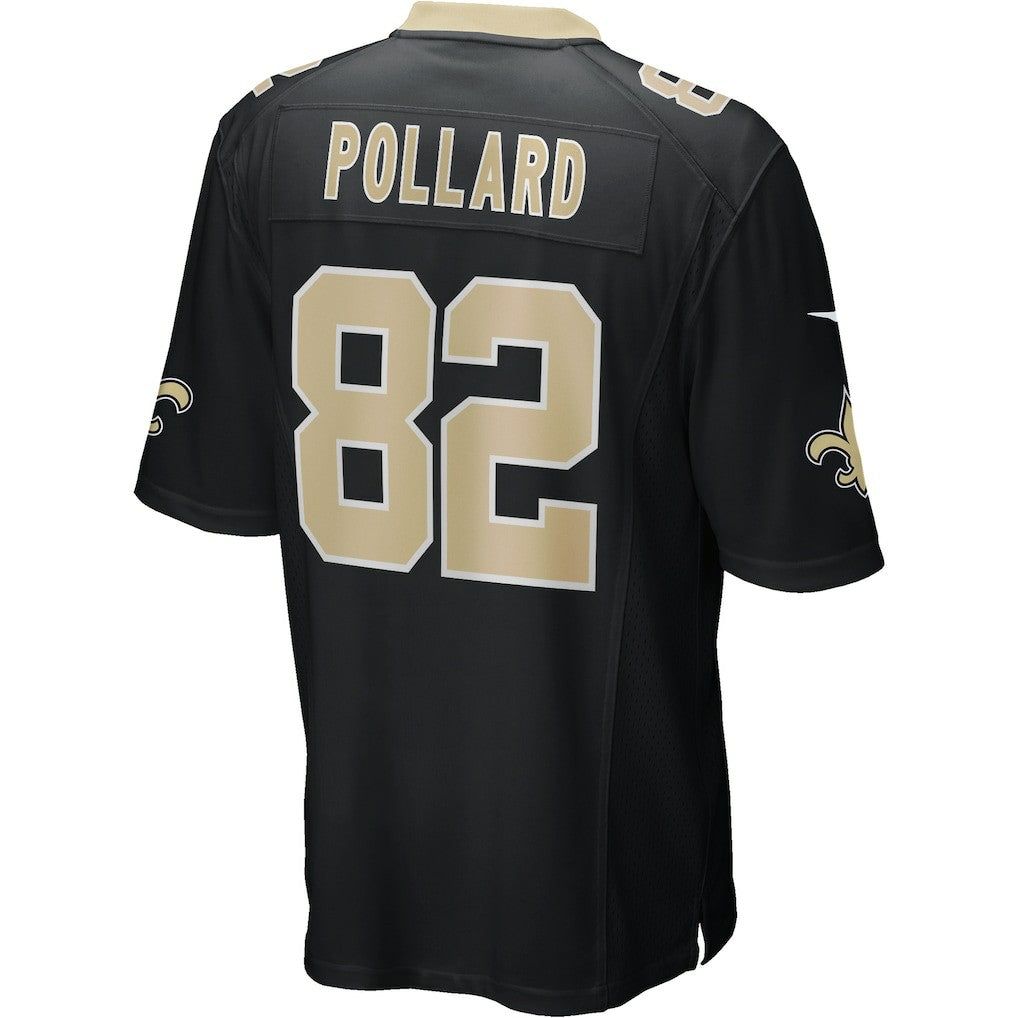 Bob Pollard New Orleans Saints Game Retired Player Jersey - Black | NFL Jerseys