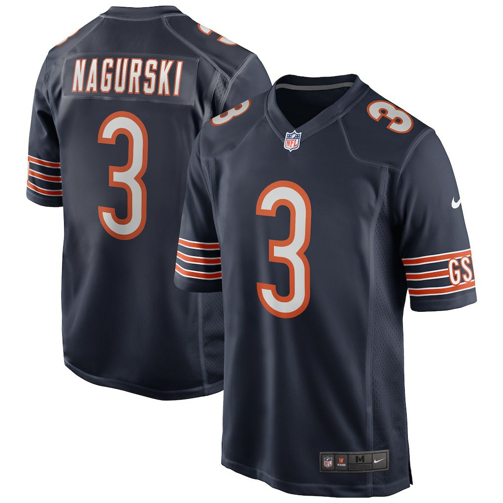 Bronko Nagurski Chicago Bears Game Retired Player Jersey Navy - Nike