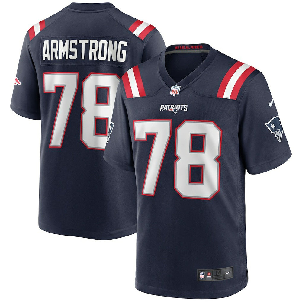 Bruce Armstrong New England Patriots Game Retired Player Jersey Navy - Nike