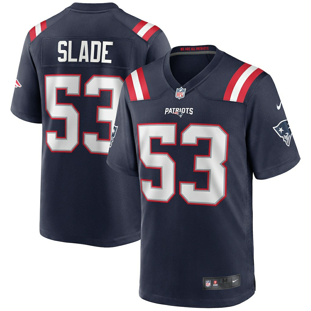 Chris Slade New England Patriots Game Retired Player Jersey Navy - Nike