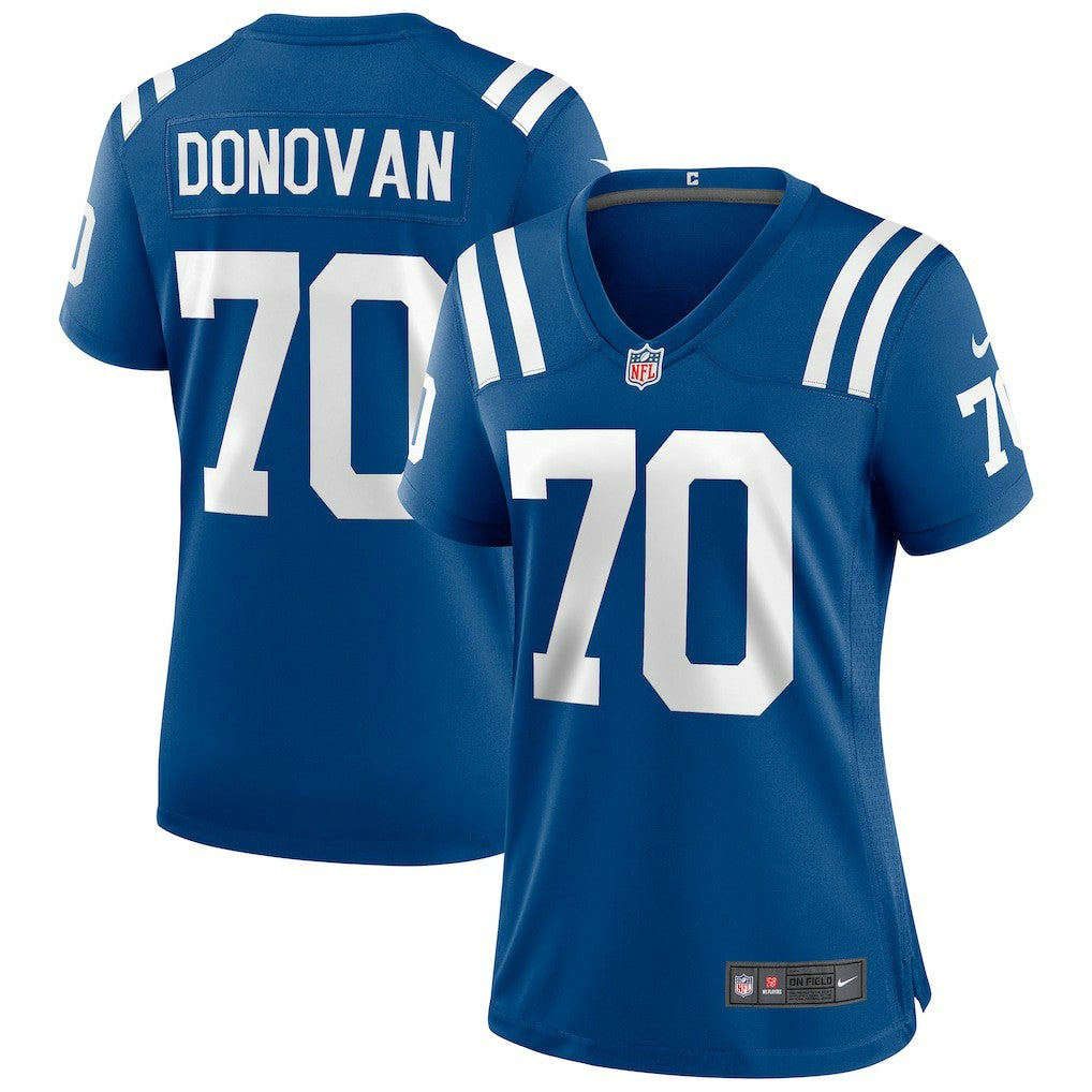 Art Donovan Indianapolis Colts Women's Game Retired Player Jersey Royal - Nike
