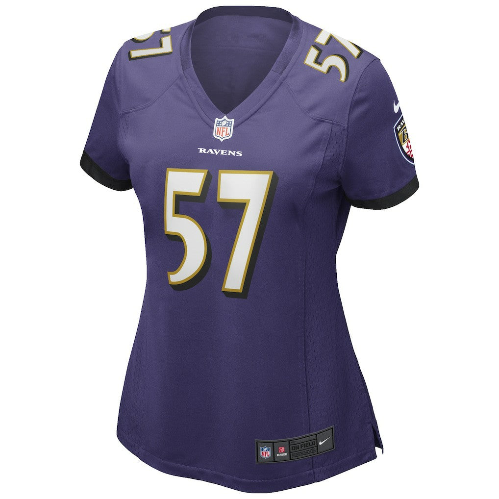 Bart Scott Baltimore Ravens Women's Game Retired Player Jersey Purple - Nike