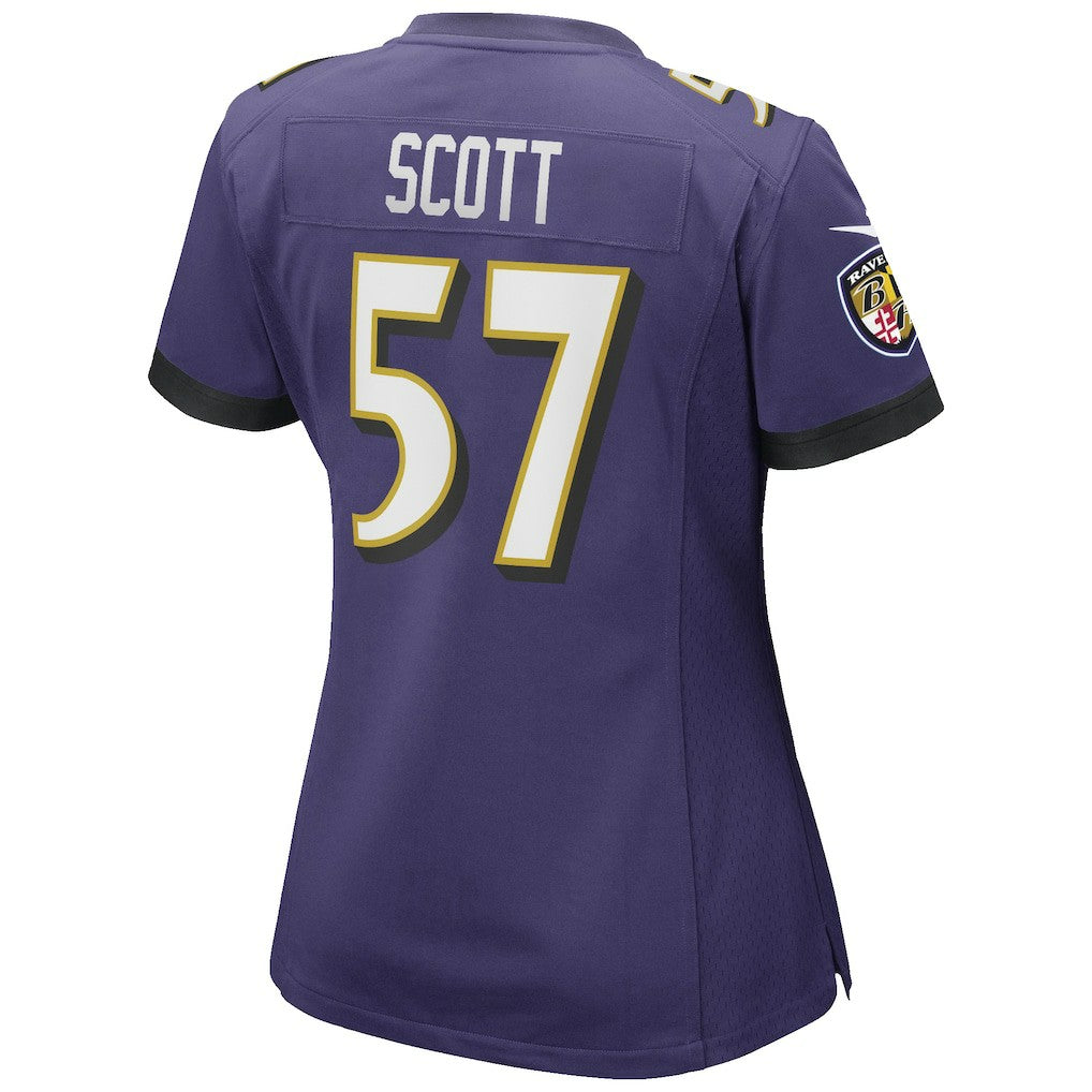 Bart Scott Baltimore Ravens Women's Game Retired Player Jersey - Purple | NFL Jerseys