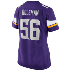 Chris Doleman Minnesota Vikings Women's Game Retired Player Jersey Purple - Nike