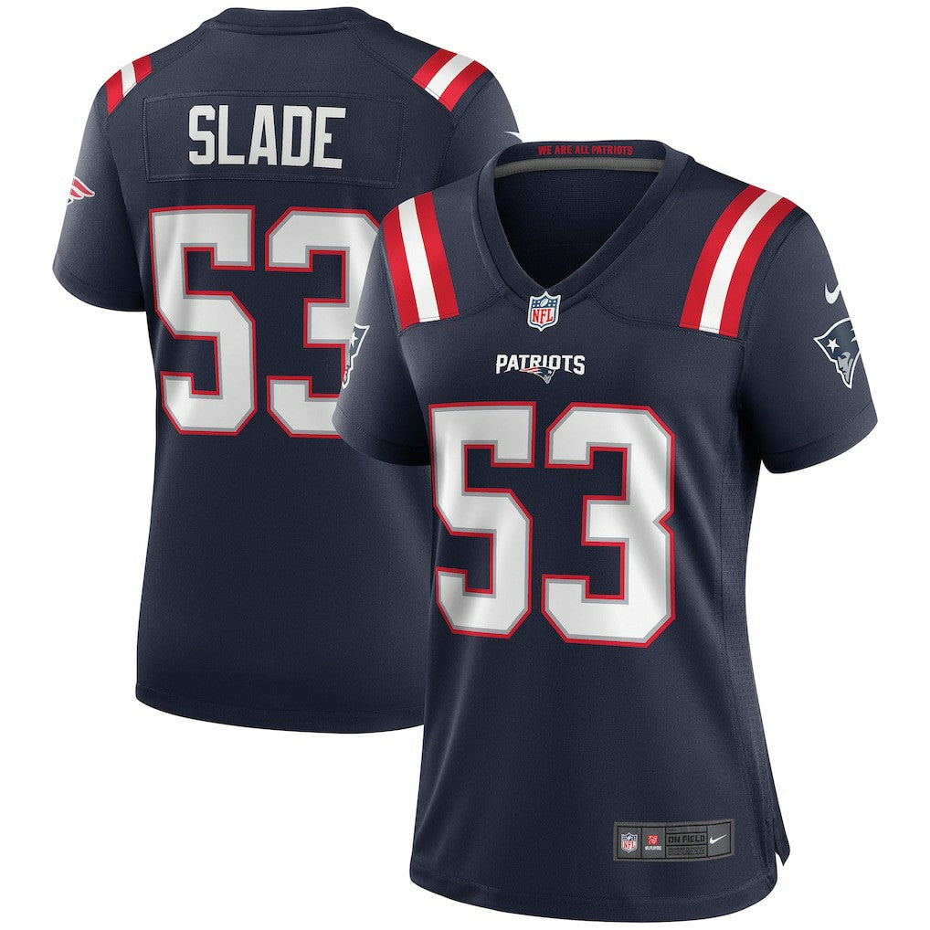 Chris Slade New England Patriots Women's Game Retired Player Jersey Navy - Nike