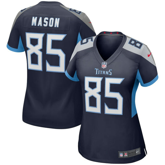 Derrick Mason Tennessee Titans Women's Game Retired Player Jersey - Navy | NFL Jerseys