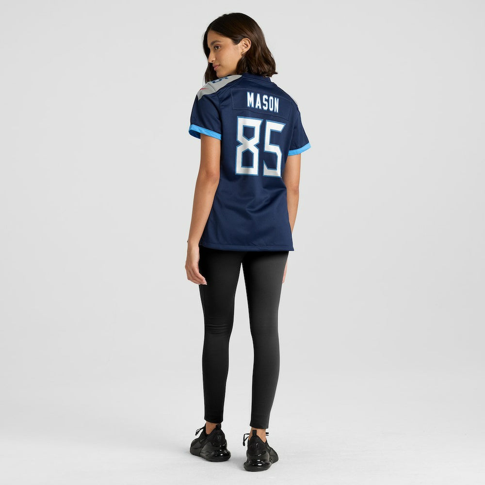 Derrick Mason Tennessee Titans Women's Game Retired Player Jersey Navy - Nike