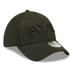 Atlanta Falcons New Era Black On Black Alternate Logo 39THIRTY Flex Hat - NFL