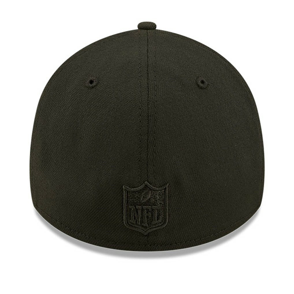Atlanta Falcons New Era Black On Black Alternate Logo 39THIRTY Flex Hat - NFL