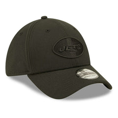 New York Jets New Era Black On Black 39THIRTY Flex Hat - NFL