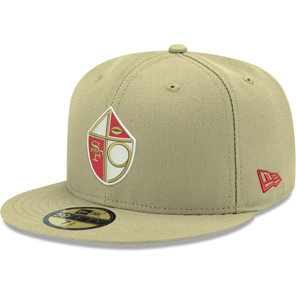 San Francisco 49ers New Era Omaha Throwback 59FIFTY Fitted Hat Gold - NFL