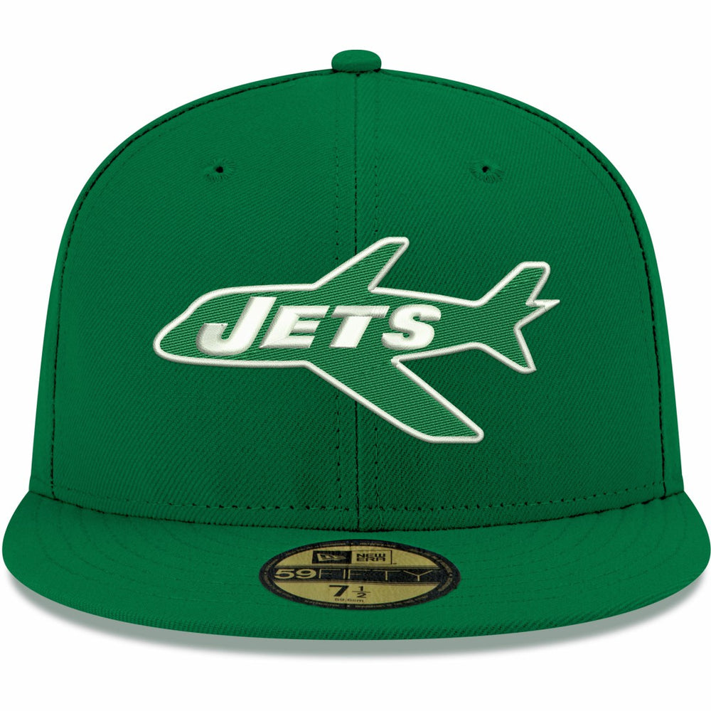 New York Jets New Era Omaha Throwback 59FIFTY Fitted Hat Kelly Green - NFL