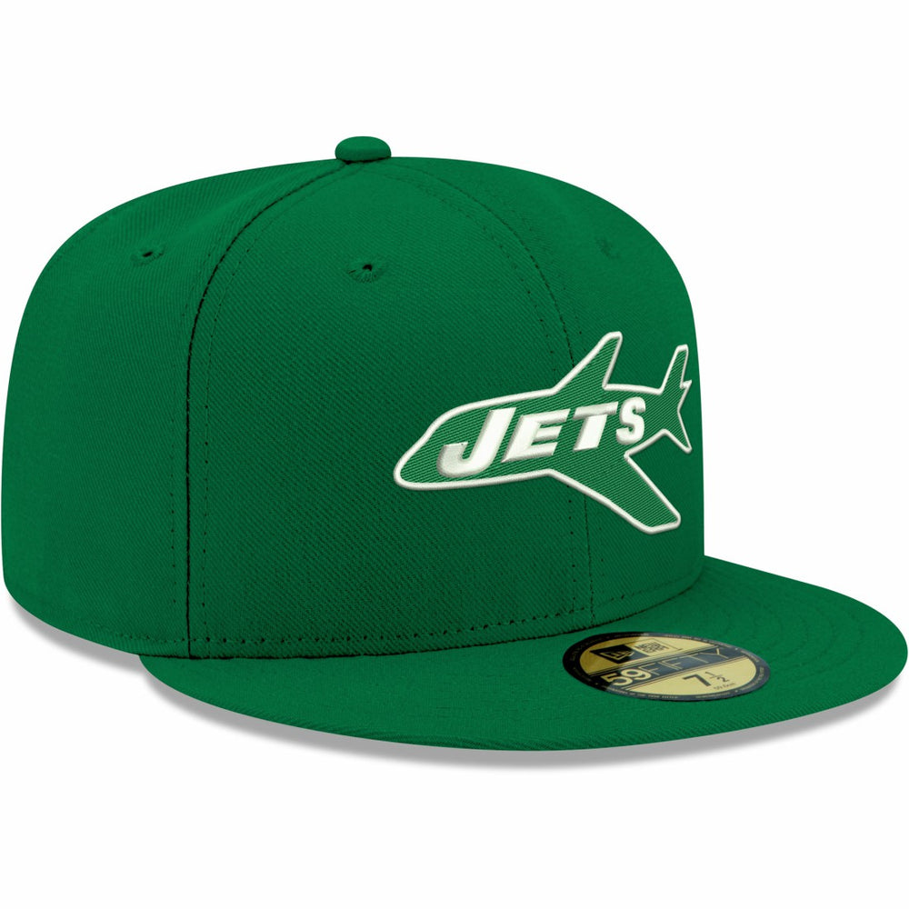 New York Jets New Era Omaha Throwback 59FIFTY Fitted Hat Kelly Green - NFL