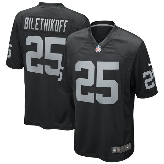 Fred Biletnikoff Las Vegas Raiders Game Retired Player Jersey - Black | NFL Jerseys