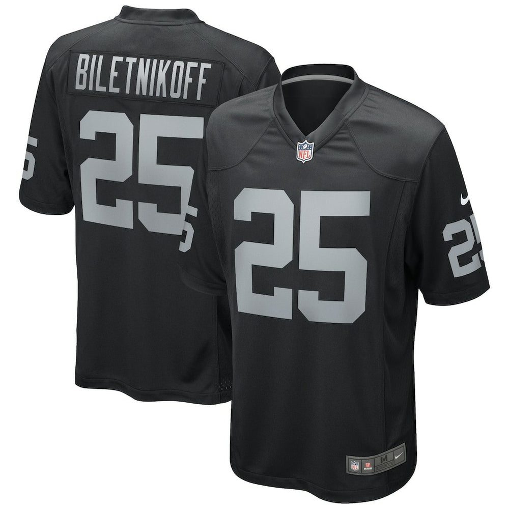 Fred Biletnikoff Las Vegas Raiders Game Retired Player Jersey Black - Nike
