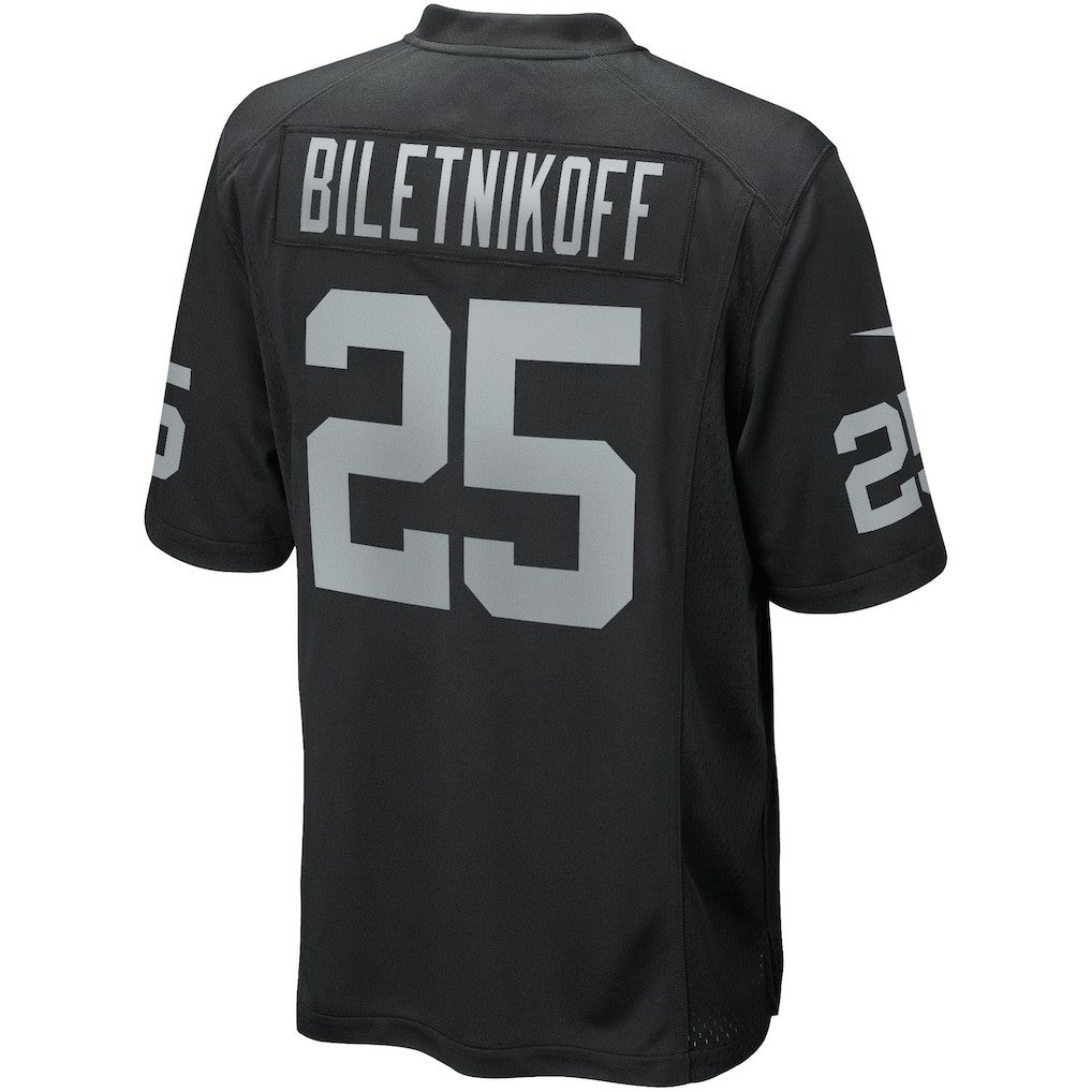 Fred Biletnikoff Las Vegas Raiders Game Retired Player Jersey Black - Nike