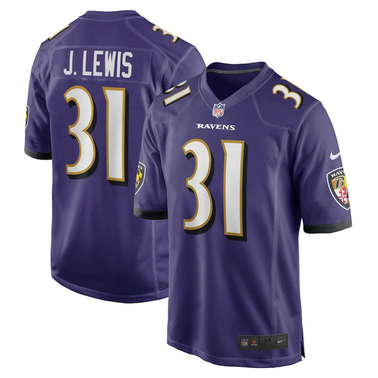 Jamal Lewis Baltimore Ravens Game Retired Player Jersey - Purple | NFL Jerseys