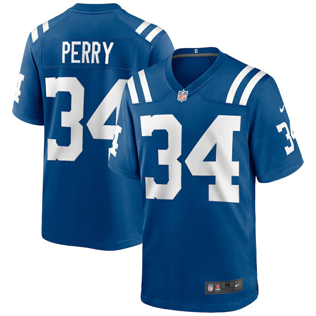 Joe Perry Indianapolis Colts Game Retired Player Jersey Royal - Nike