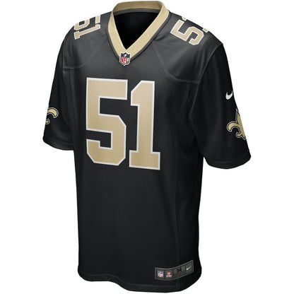 Jonathan Vilma New Orleans Saints Game Retired Player Jersey - Black | NFL Jerseys