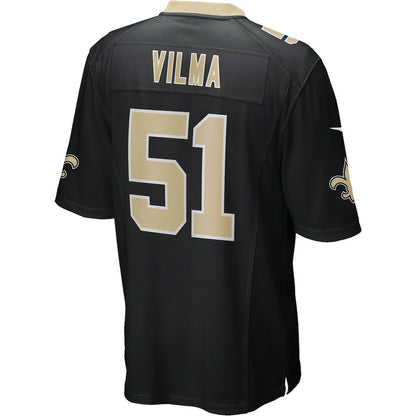Jonathan Vilma New Orleans Saints Game Retired Player Jersey - Black | NFL Jerseys