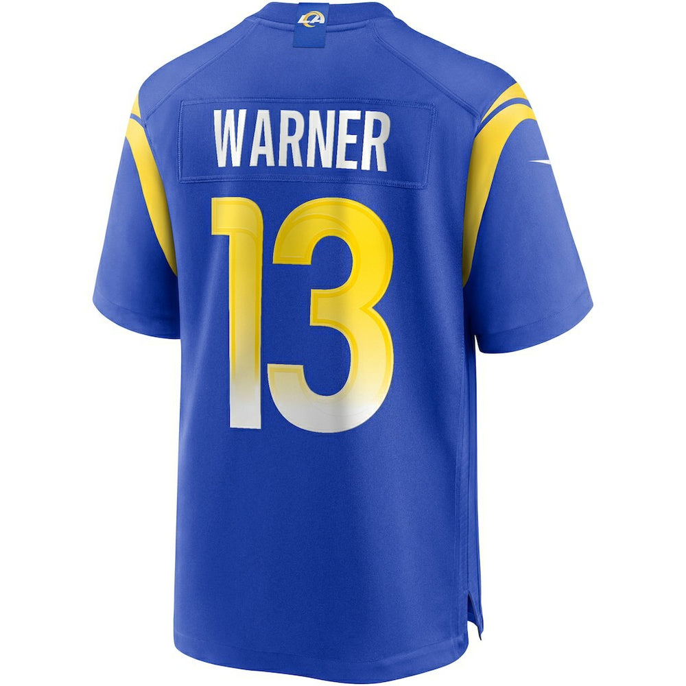 Kurt Warner Los Angeles Rams Game Retired Player Jersey Royal - Nike