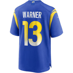Kurt Warner Los Angeles Rams Game Retired Player Jersey Royal - Nike