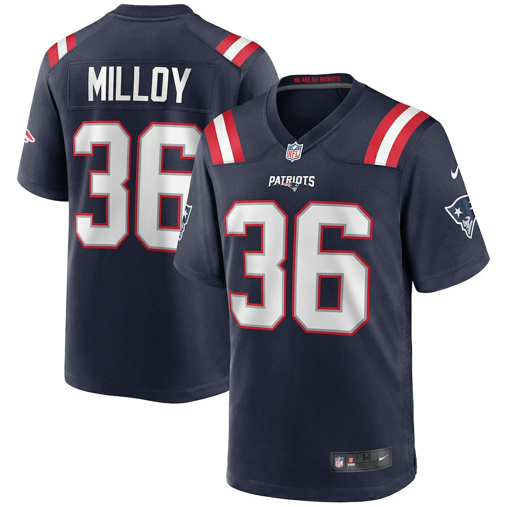 Lawyer Milloy New England Patriots Game Retired Player Jersey Navy - Nike