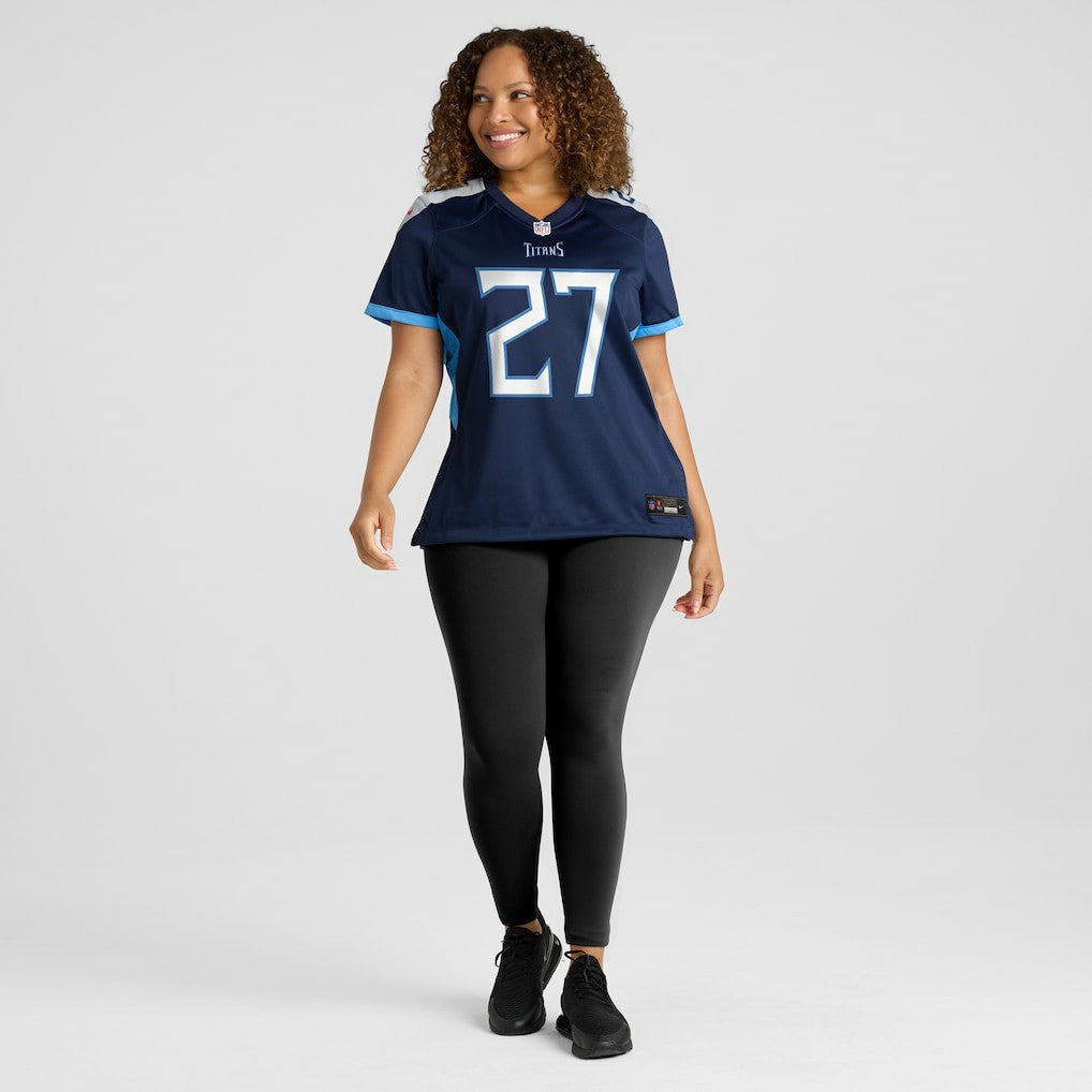 Eddie George Tennessee Titans Women's Game Retired Player Jersey Navy - Nike