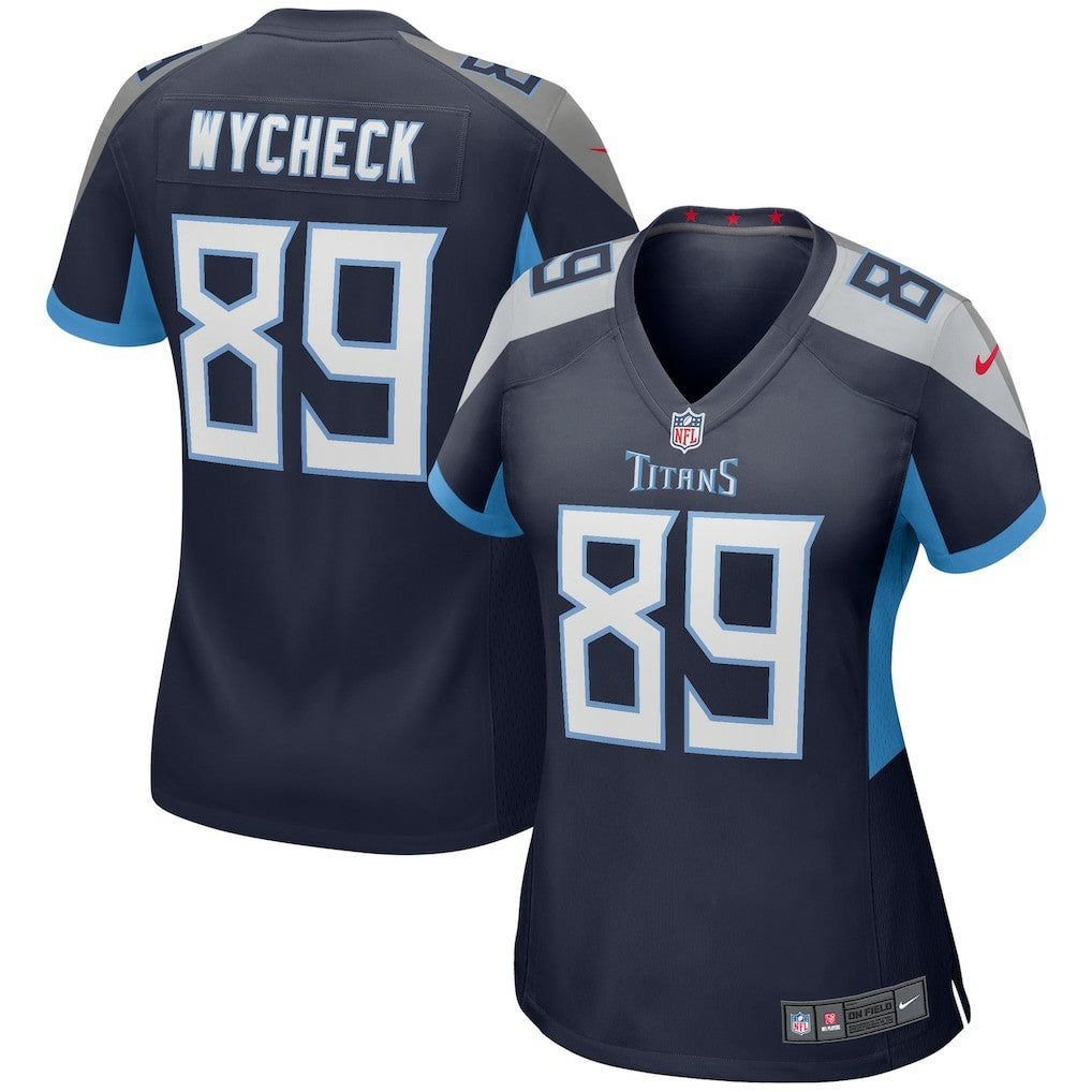 Frank Wycheck Tennessee Titans Women's Game Retired Player Jersey Navy - Nike