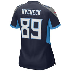 Frank Wycheck Tennessee Titans Women's Game Retired Player Jersey Navy - Nike