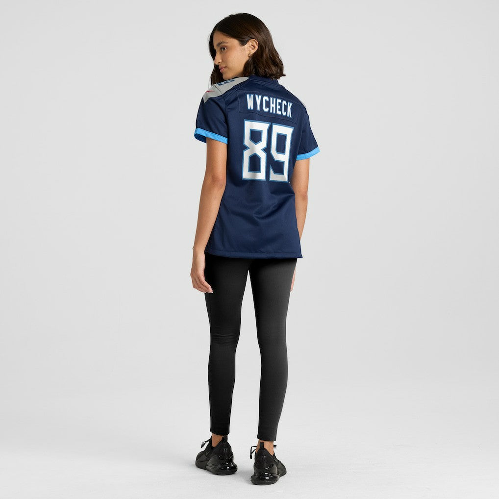 Frank Wycheck Tennessee Titans Women's Game Retired Player Jersey Navy - Nike
