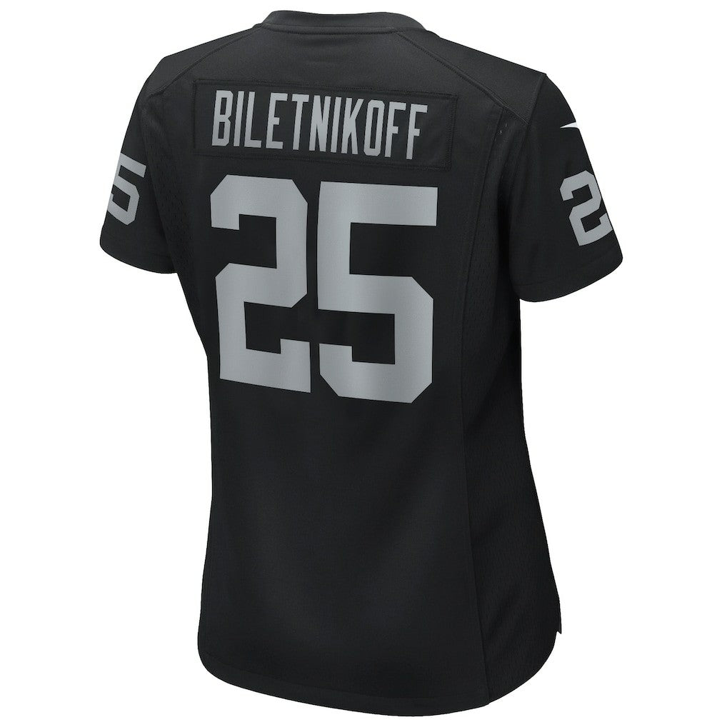 Fred Biletnikoff Las Vegas Raiders Women's Game Retired Player Jersey Black - Nike