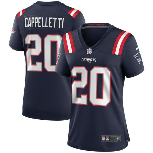 Gino Cappelletti New England Patriots Women's Game Retired Player Jersey - Navy | NFL Jerseys