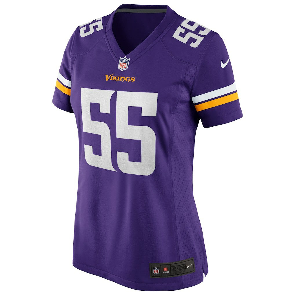 Jack Del Rio Minnesota Vikings Women's Game Retired Player Jersey Purple - Nike