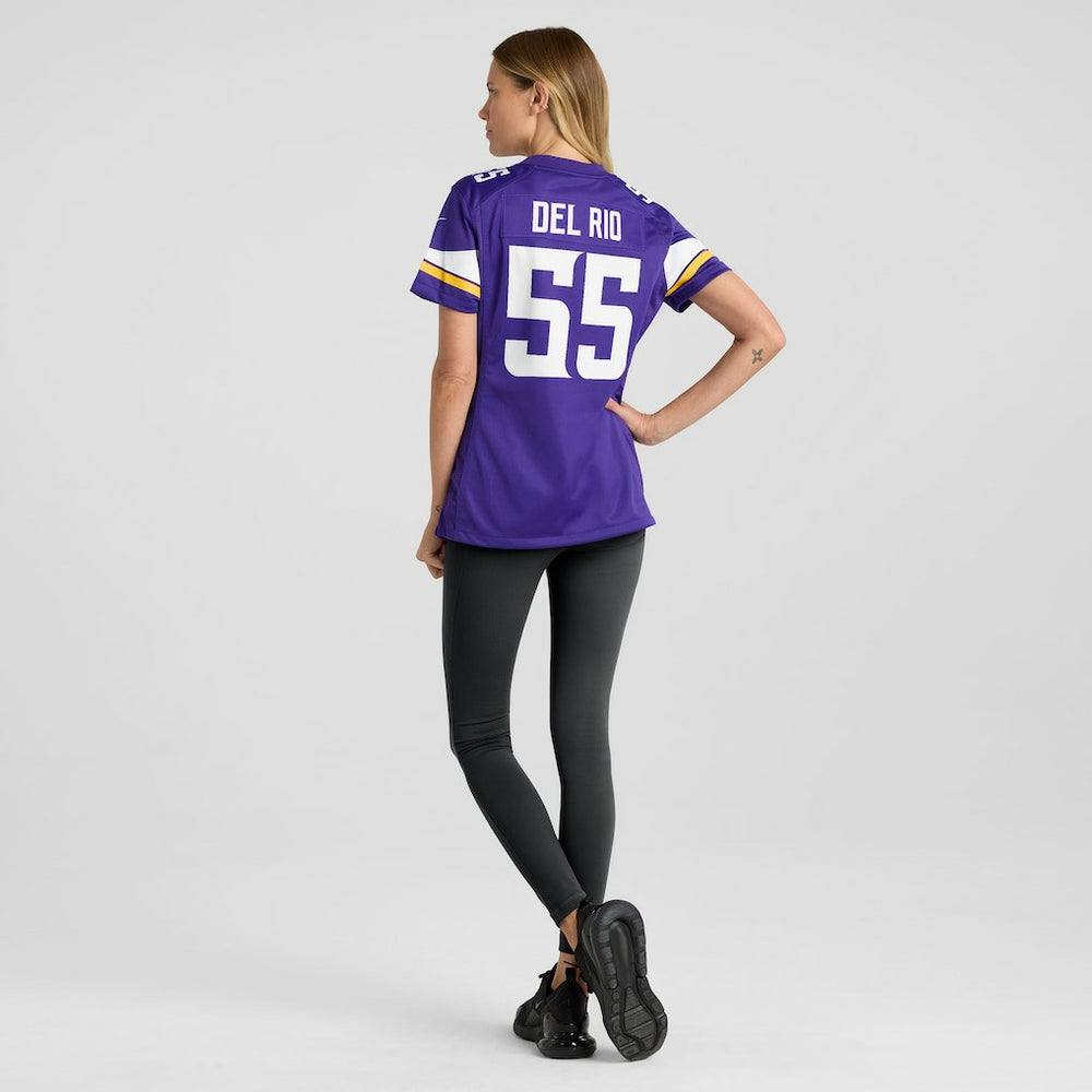 Jack Del Rio Minnesota Vikings Women's Game Retired Player Jersey Purple - Nike