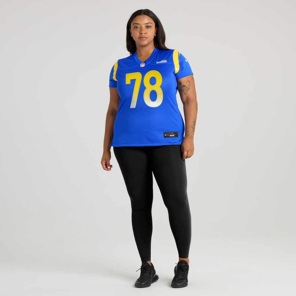 Jackie Slater Los Angeles Rams Women's Game Retired Player Jersey Royal - Nike