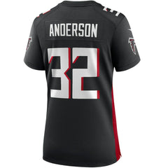 Jamal Anderson Atlanta Falcons Women's Game Retired Player Jersey Black - Nike