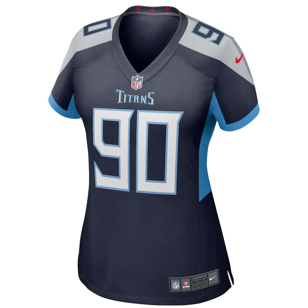 Jevon Kearse Tennessee Titans Women's Game Retired Player Jersey - Navy | NFL Jerseys