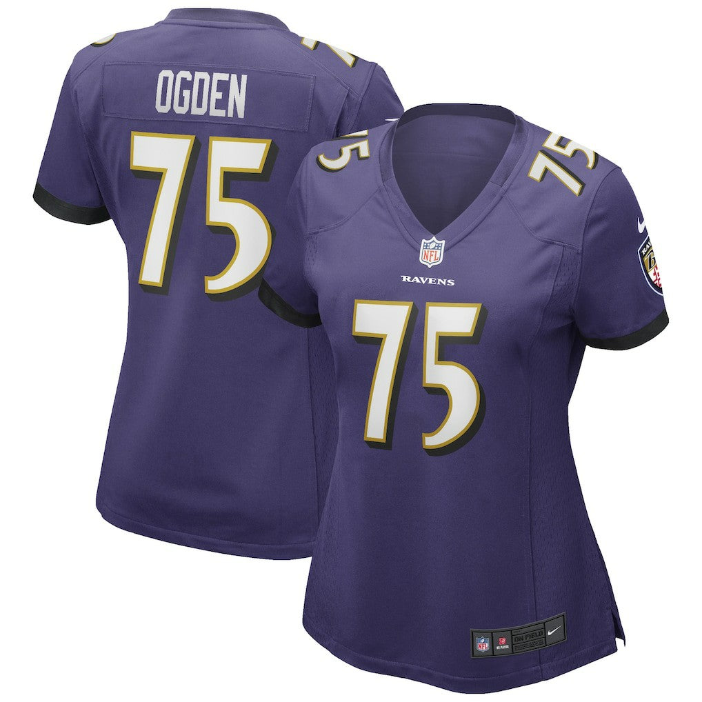 Jonathan Ogden Baltimore Ravens Women's Game Retired Player Jersey - Purple | NFL Jerseys
