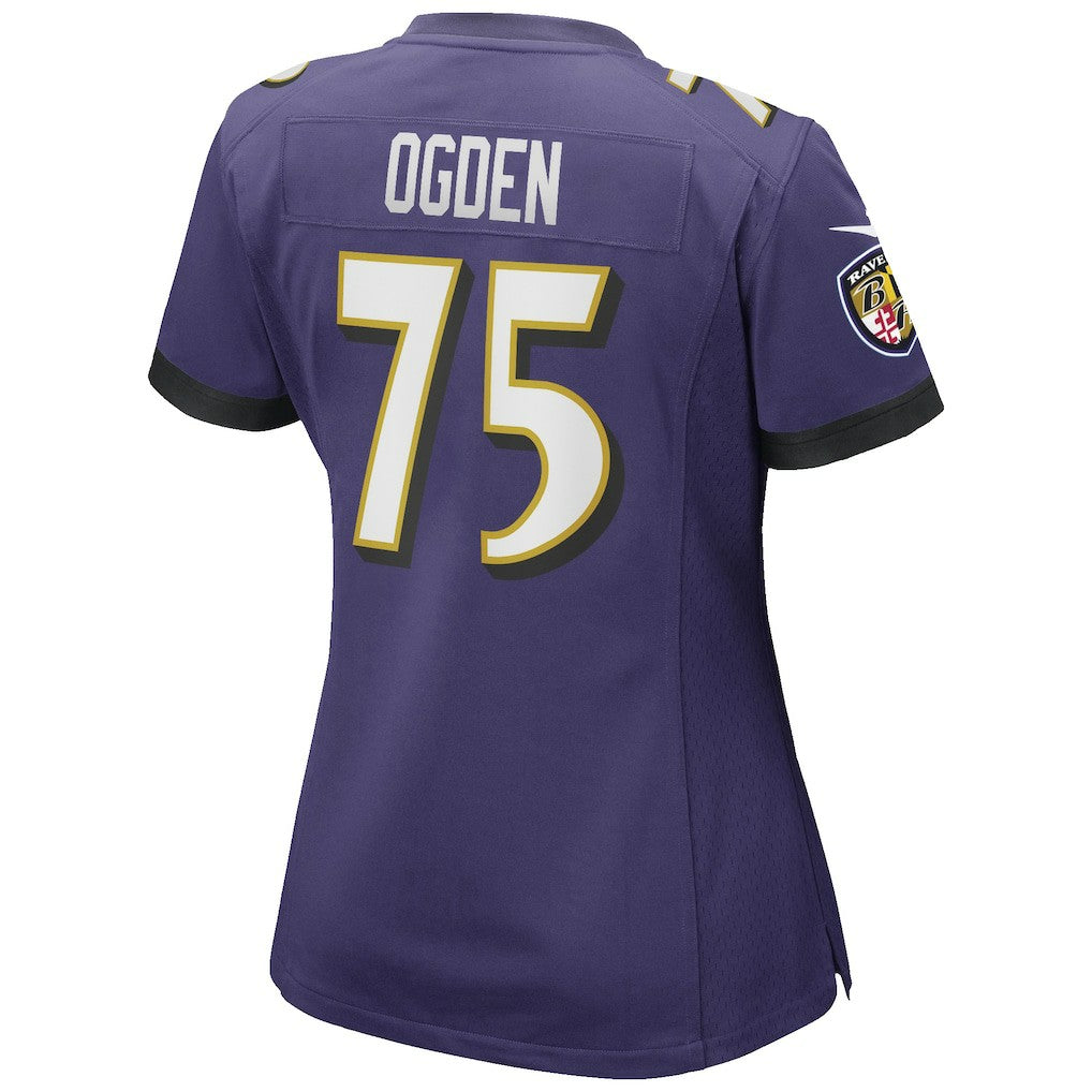 Jonathan Ogden Baltimore Ravens Women's Game Retired Player Jersey Purple - Nike