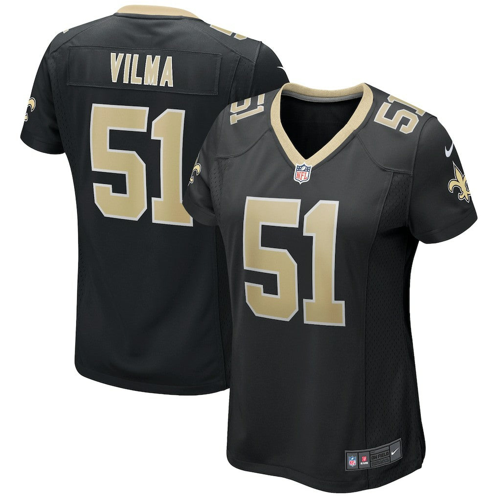 Jonathan Vilma New Orleans Saints Women's Game Retired Player Jersey Black - Nike