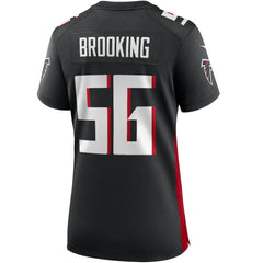 Keith Brooking Atlanta Falcons Women's Game Retired Player Jersey Black - Nike