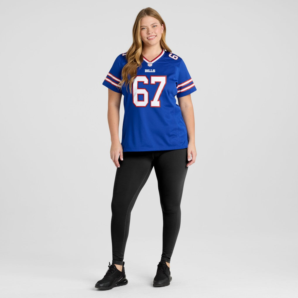 Kent Hull Buffalo Bills Women's Game Retired Player Jersey Royal - Nike