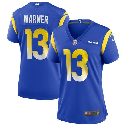 Kurt Warner Los Angeles Rams Women's Game Retired Player Jersey - Royal | NFL Jerseys