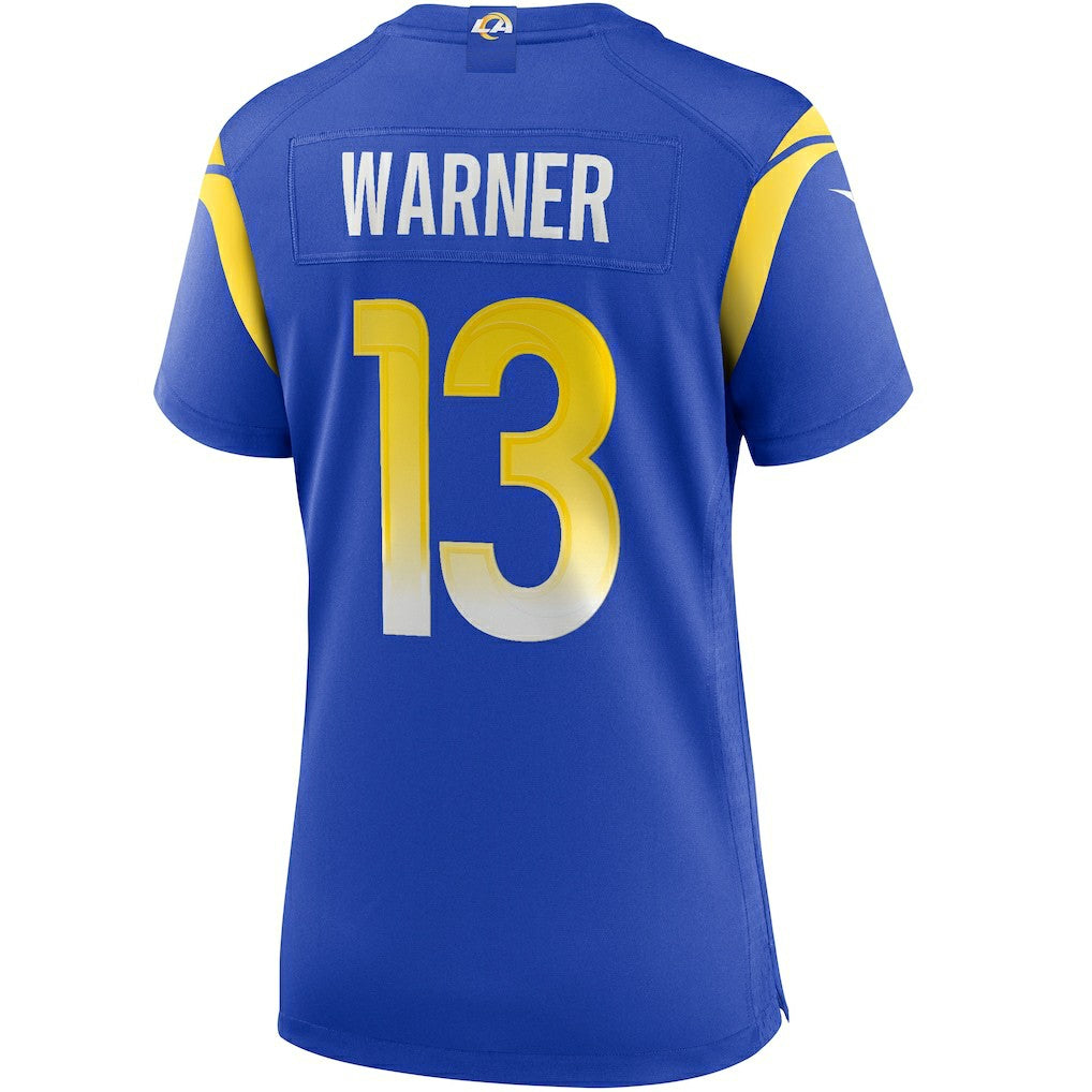 Kurt Warner Los Angeles Rams Women's Game Retired Player Jersey - Royal | NFL Jerseys