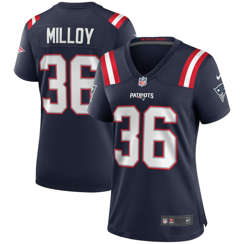 Lawyer Milloy New England Patriots Women's Game Retired Player Jersey Navy - Nike